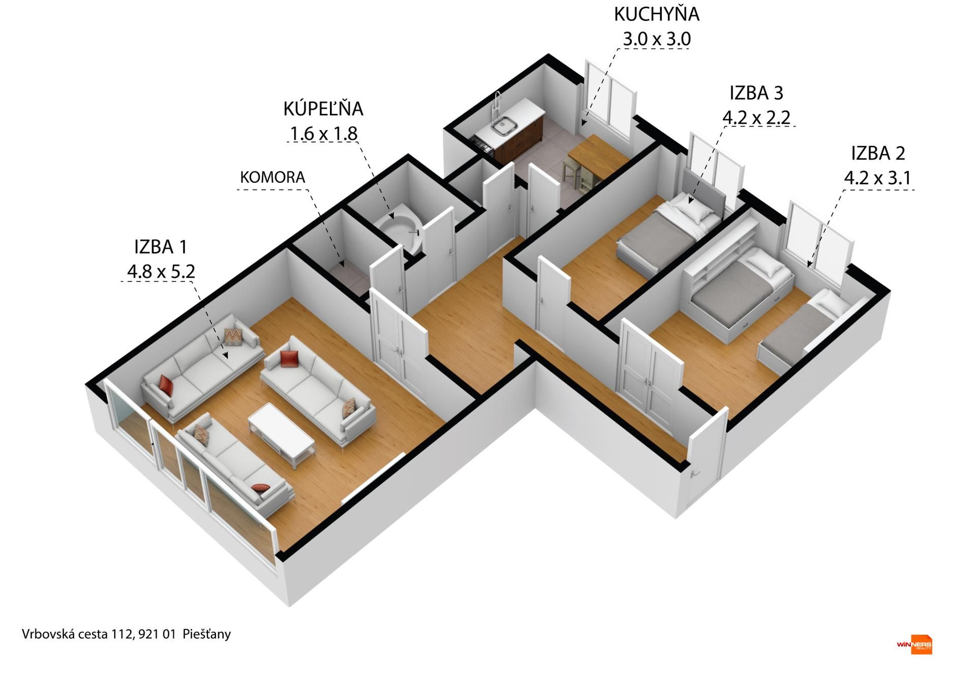 podorys-vrbovska-cesta-piestany-3d