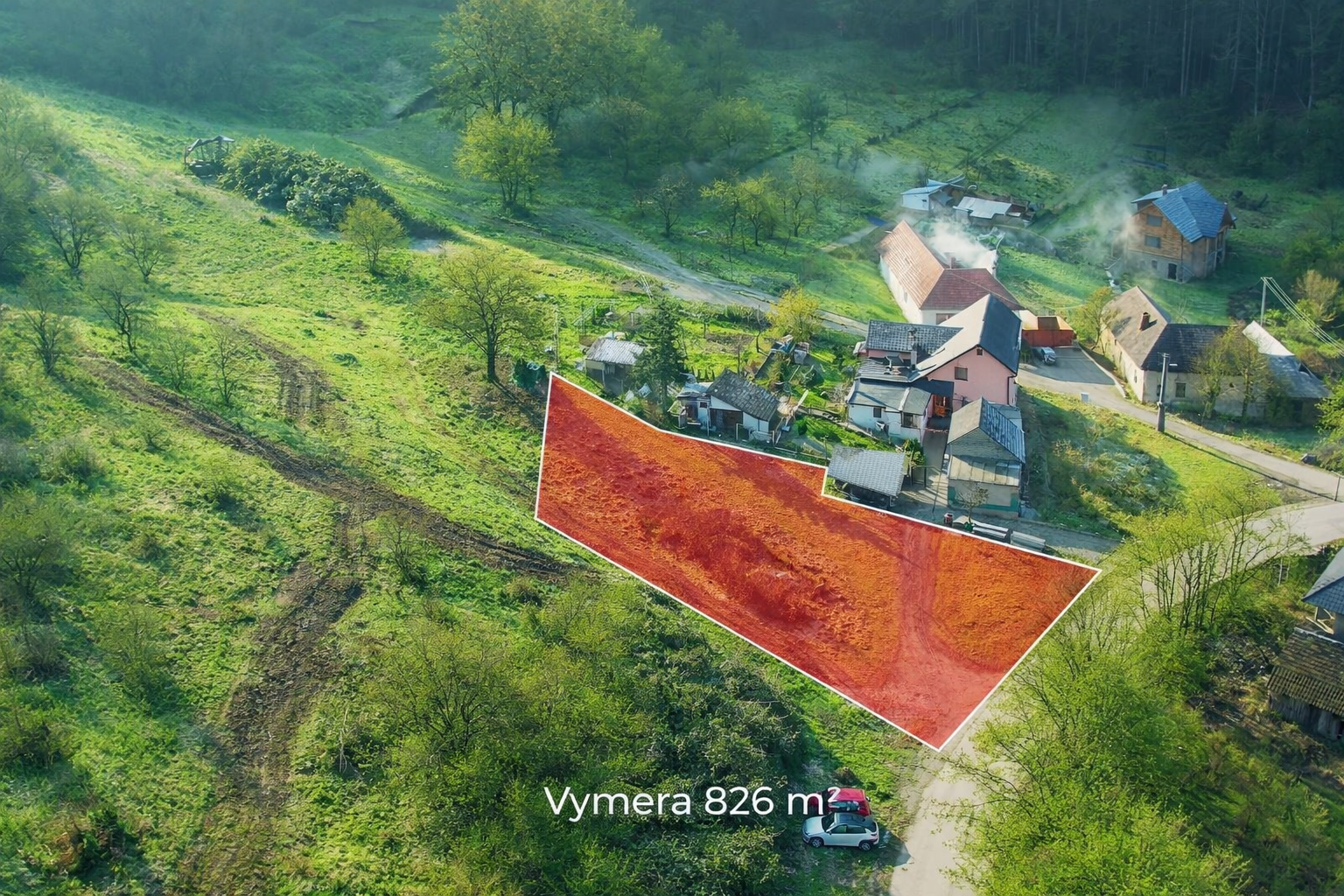 Predaj stavebného pozemku vo Višňovom, 826 m2