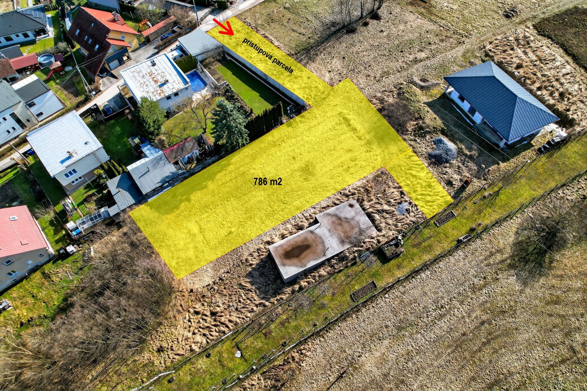 Predaj investičného stavebného pozemku o výmere 786 m² – ulica Do Stávku,  Žilina – Trnové
