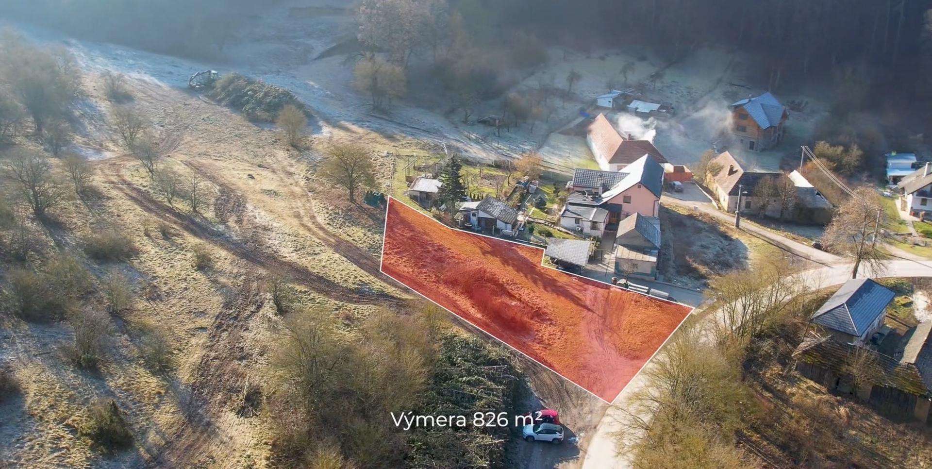 Predaj stavebného pozemku vo Višňovom, 826 m2